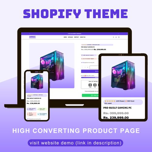 Gadget Bazaar | Shopify Theme Template with High-Converting Product Page