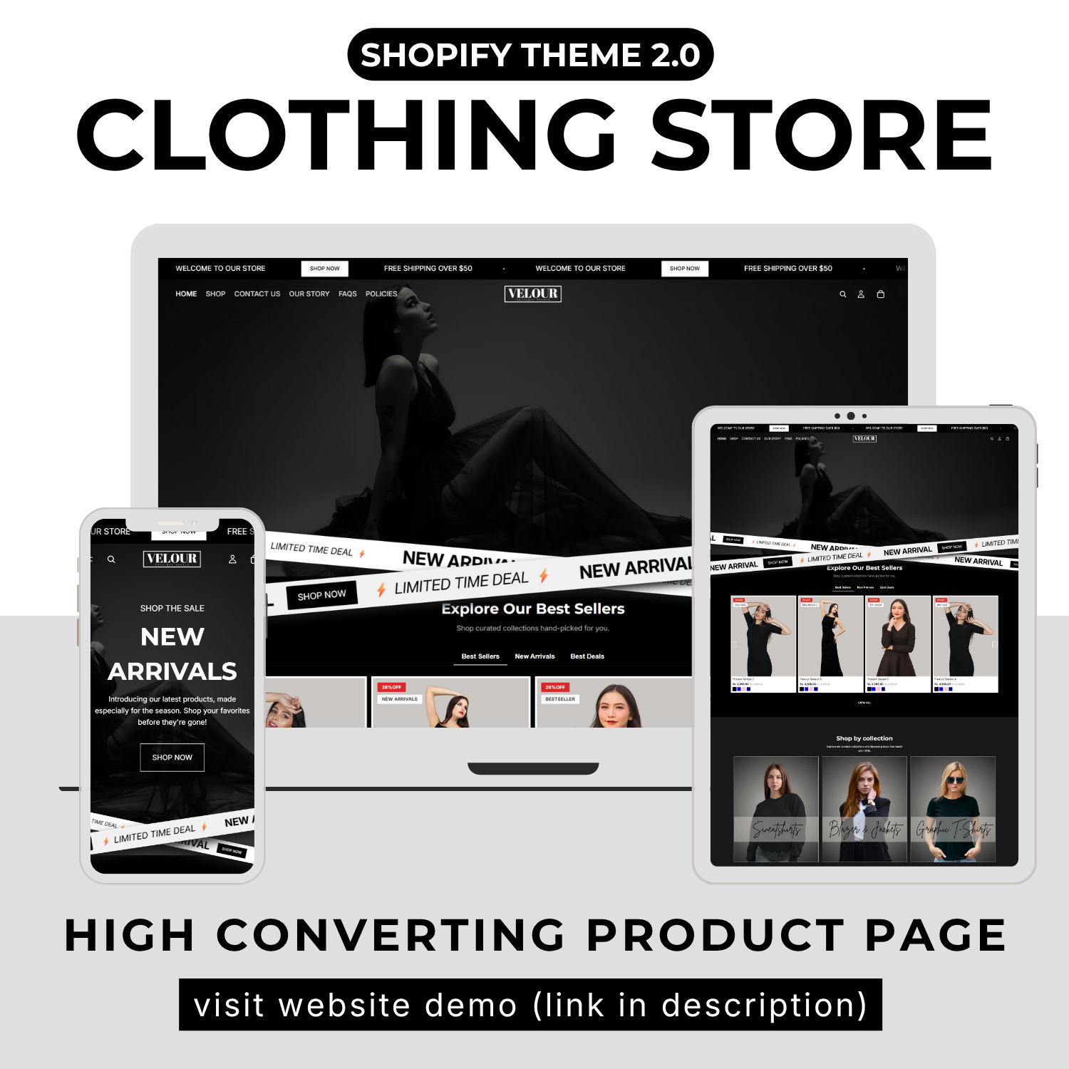 Velour Theme | Shopify Theme Template with High-Converting Product Page