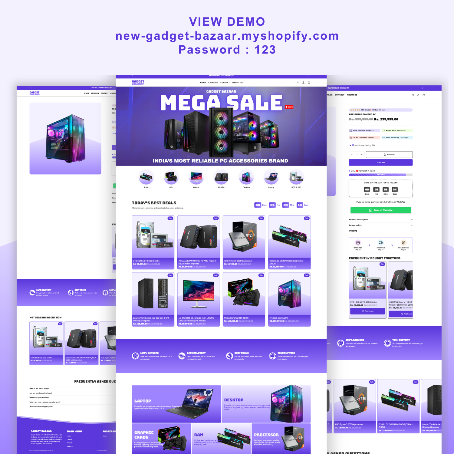 Gadget Bazaar | Shopify Theme Template with High-Converting Product Page