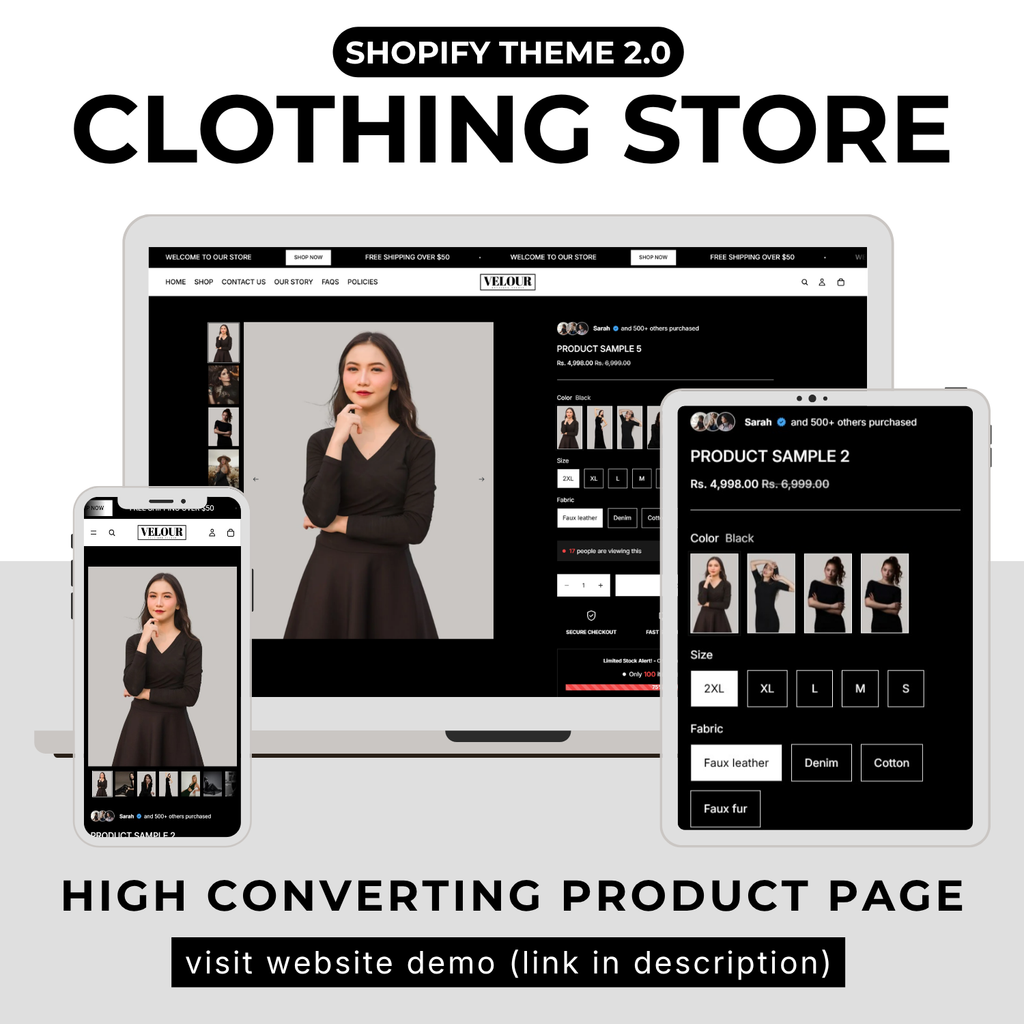 Velour Theme | Shopify Theme Template with High-Converting Product Page