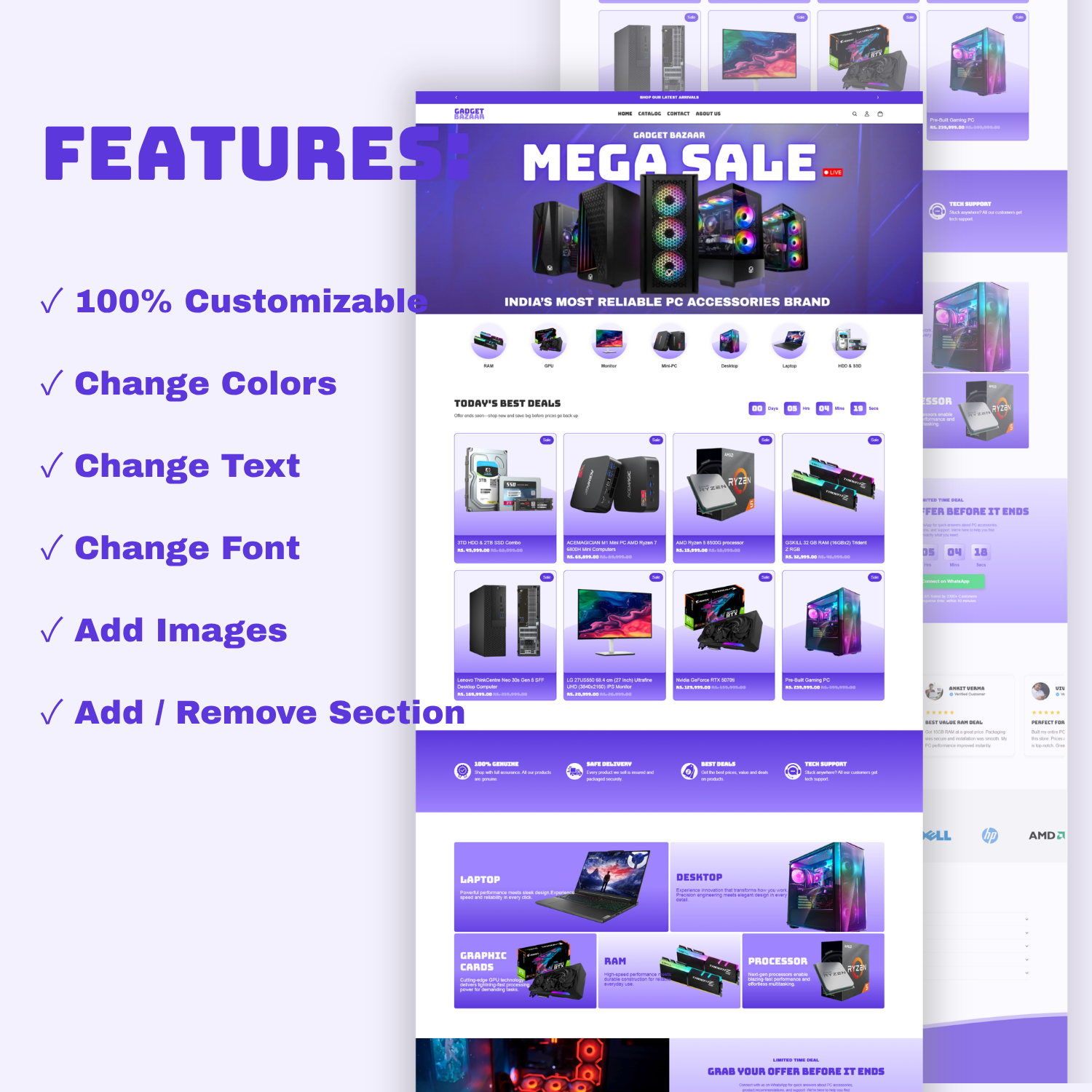 Gadget Bazaar | Shopify Theme Template with High-Converting Product Page