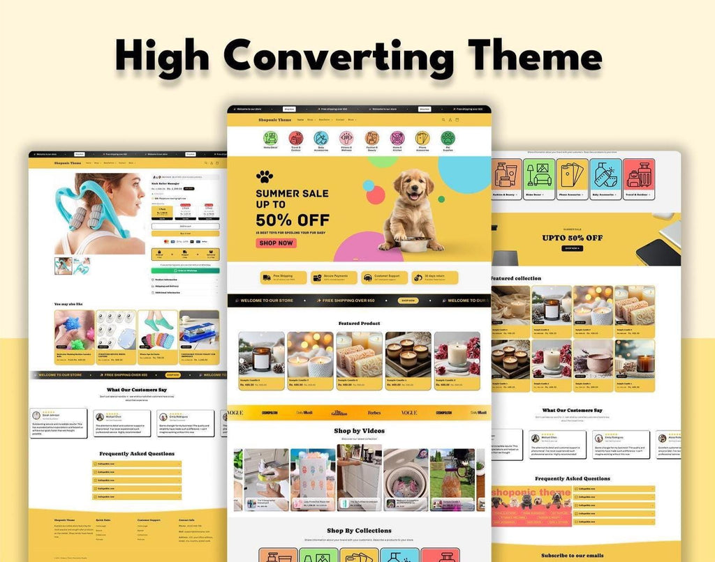 Shoponic Theme | Shopify Theme for Dropshipping & E-Commerce with High-Converting Product Page