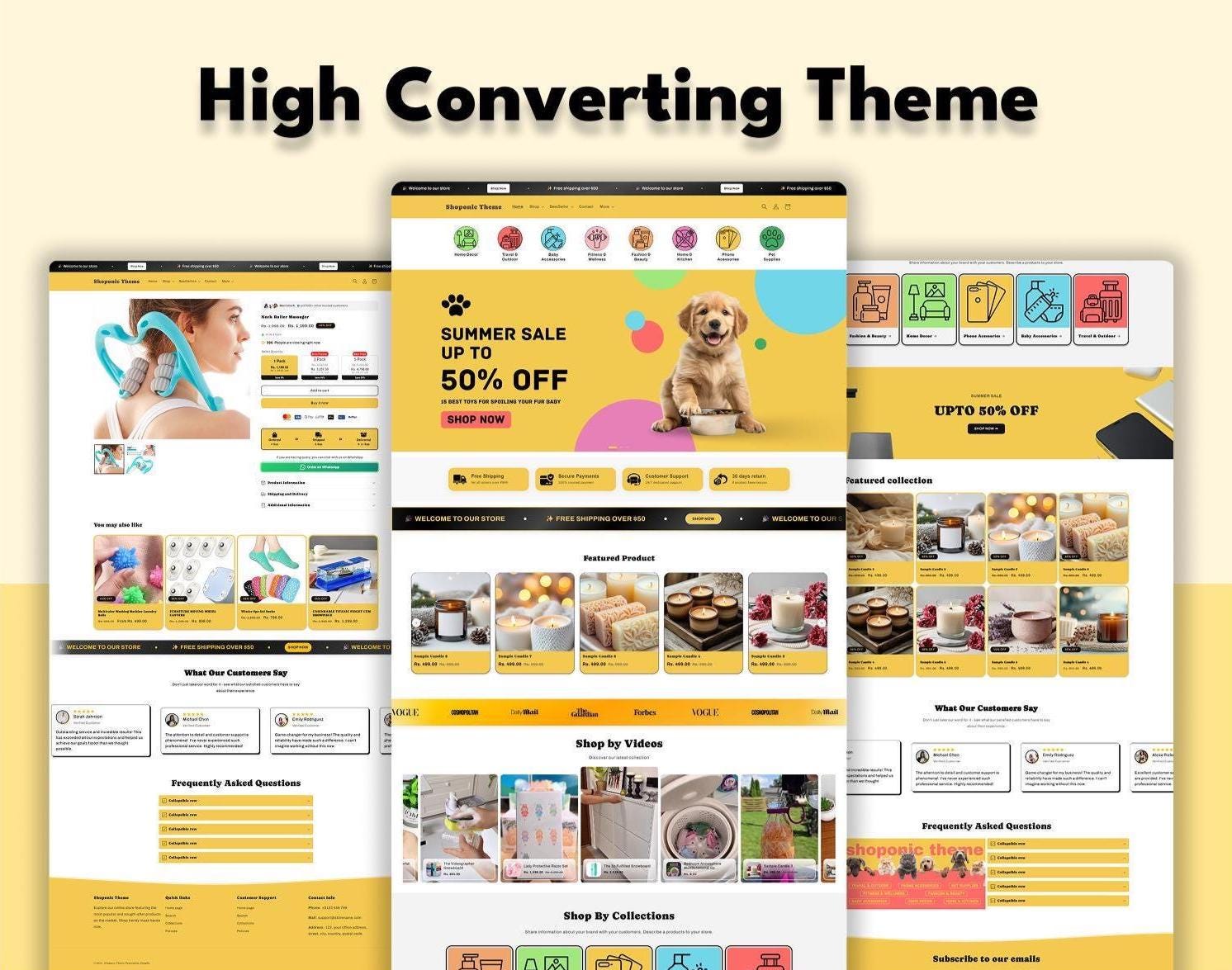 Shoponic Theme | Shopify Theme for Dropshipping & E-Commerce with High-Converting Product Page