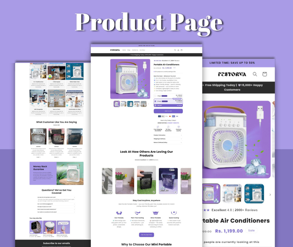 Festrova- Shopify Store Template with High Converting Product Page