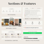 BareWaxCo Theme | Candle Store Shopify Theme | Beige and Grey E-Commerce Template with Product Page