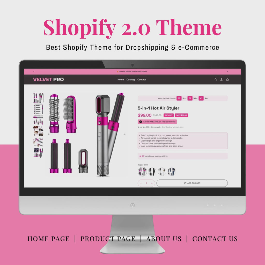 Velvet Pro- Shopify Store Template with High Converting Product Page